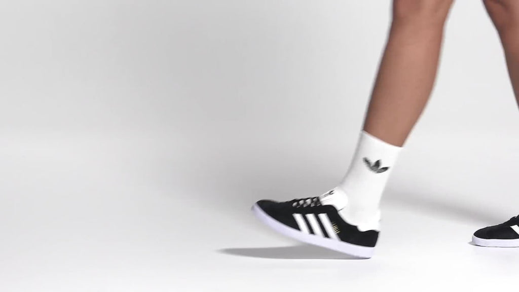 Adidas Women's Gazelle Shoes - Core Black / White / Gold Metallic - Image 2