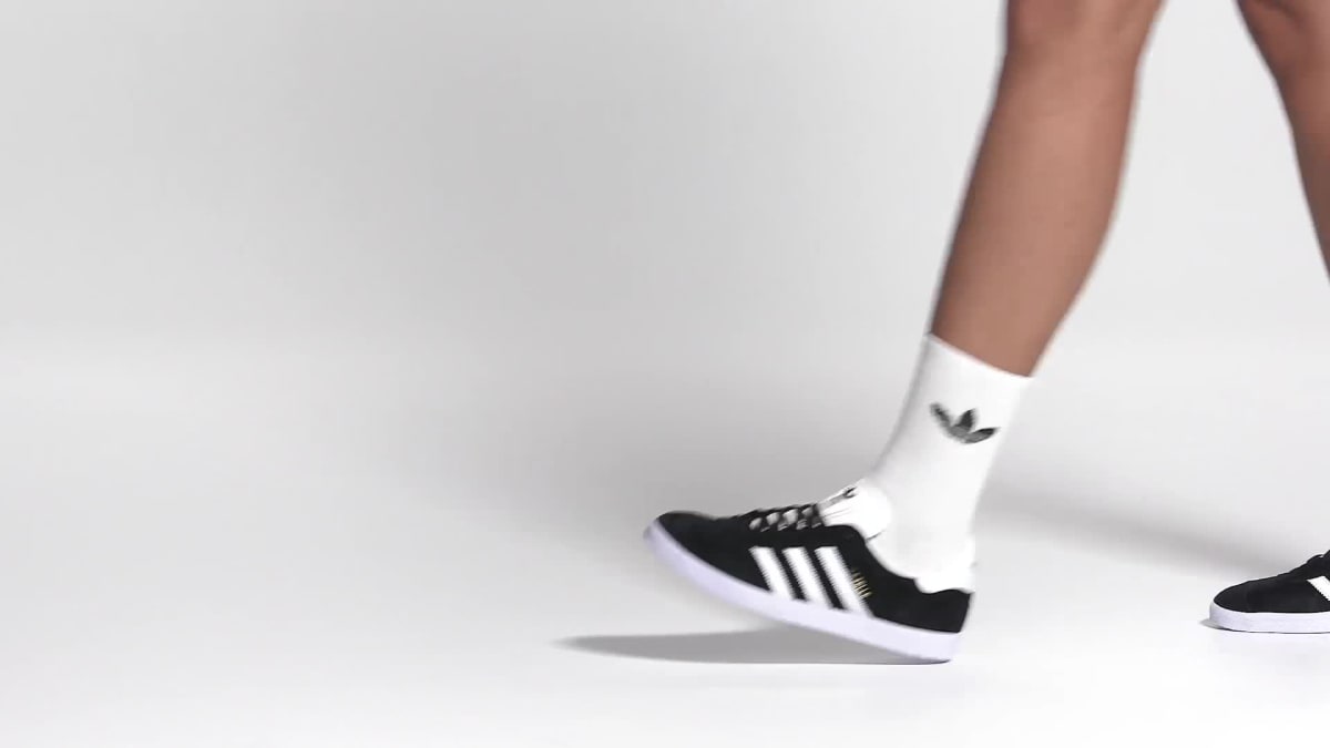 Adidas Women's Gazelle Shoes - Core Black / White / Gold Metallic - Image 2