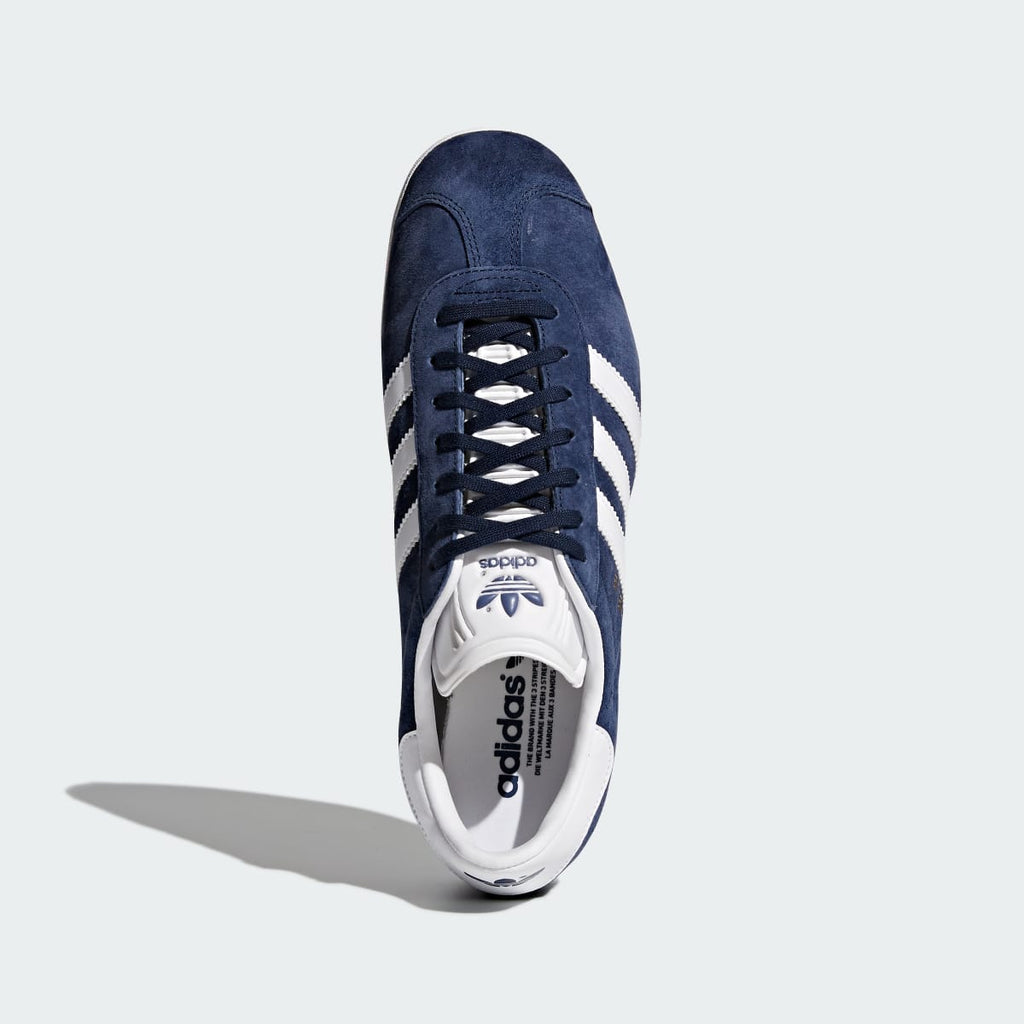 Adidas Men's Gazelle Shoes - Collegiate Navy / White / Gold Metallic - Image 3