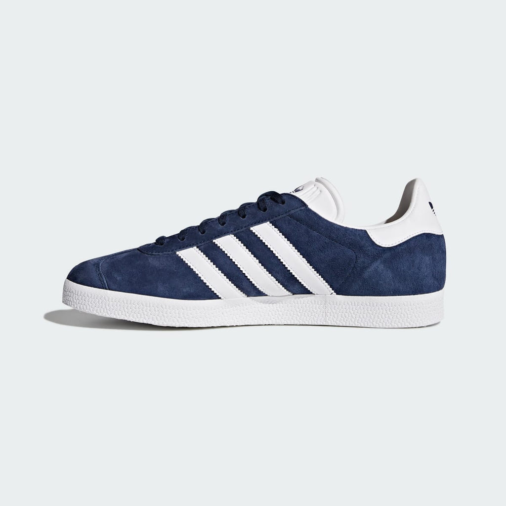 Adidas Men's Gazelle Shoes - Collegiate Navy / White / Gold Metallic - Image 7