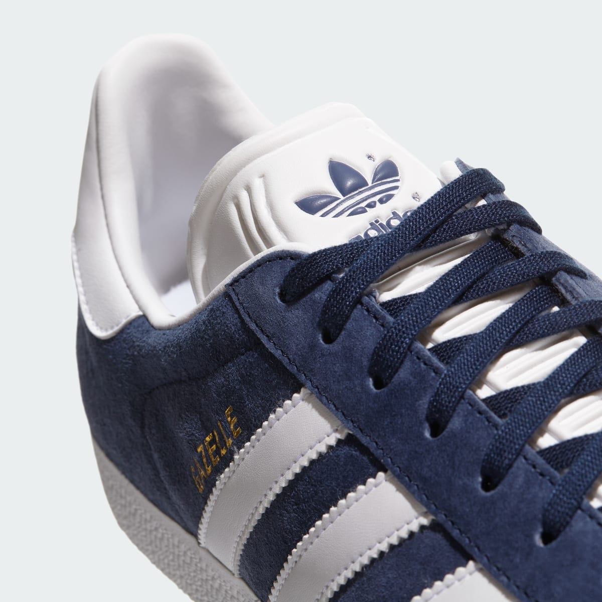 Adidas Men's Gazelle Shoes - Collegiate Navy / White / Gold Metallic - Image 9