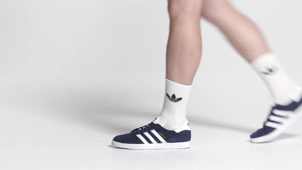Adidas Men's Gazelle Shoes - Collegiate Navy / White / Gold Metallic - Image 2