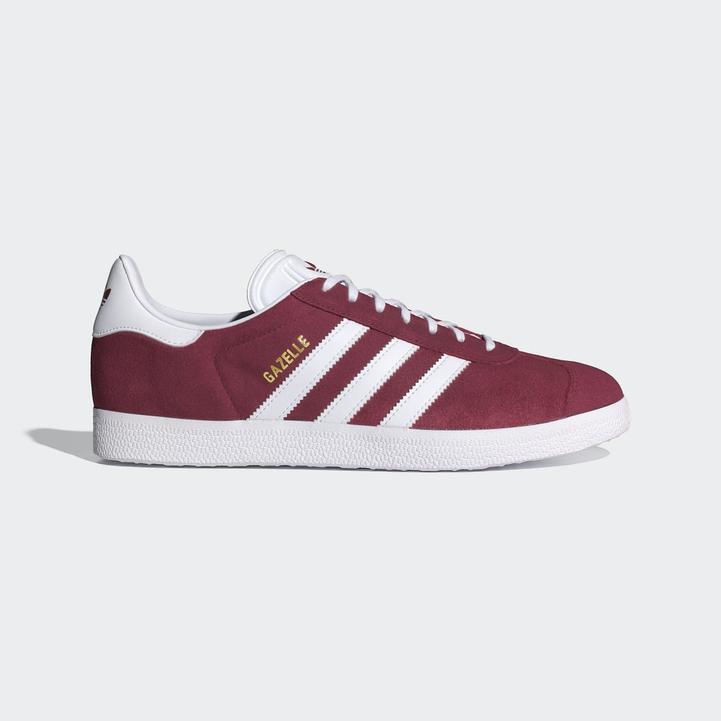 Adidas Women's Gazelle Shoes - Collegiate Burgundy / Cloud White / Gold Metallic - Image 1