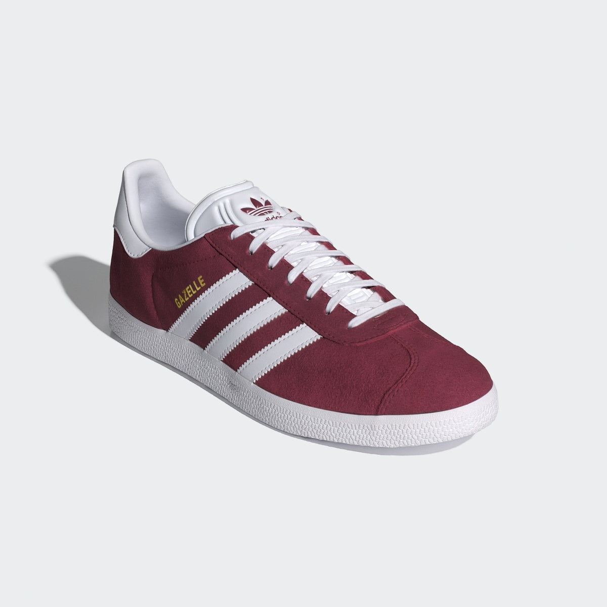 Adidas Men's Gazelle Shoes - Collegiate Burgundy / Cloud White / Gold Metallic - Image 5