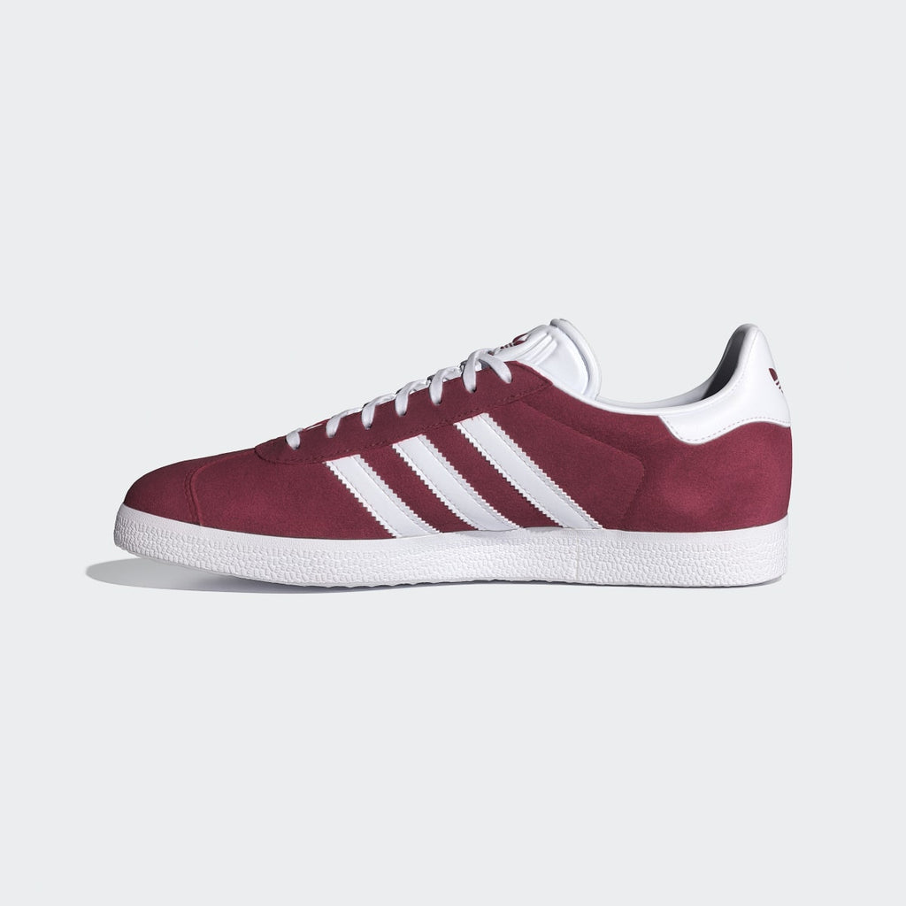 Adidas Women's Gazelle Shoes - Collegiate Burgundy / Cloud White / Gold Metallic - Image 7