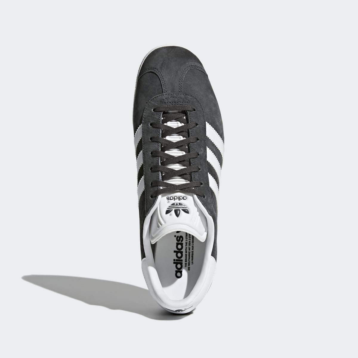 Adidas Men's Gazelle Shoes - Dgh Solid Grey / White / Gold Metallic - Image 3