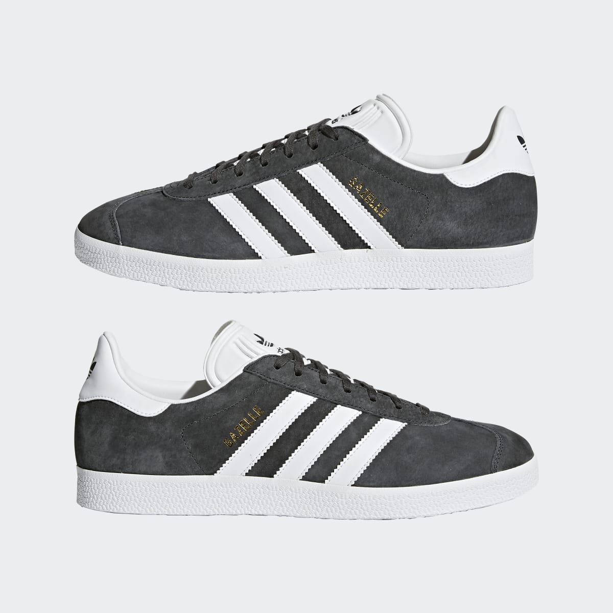 Adidas Women's Gazelle Shoes - Dgh Solid Grey / White / Gold Metallic - Image 8