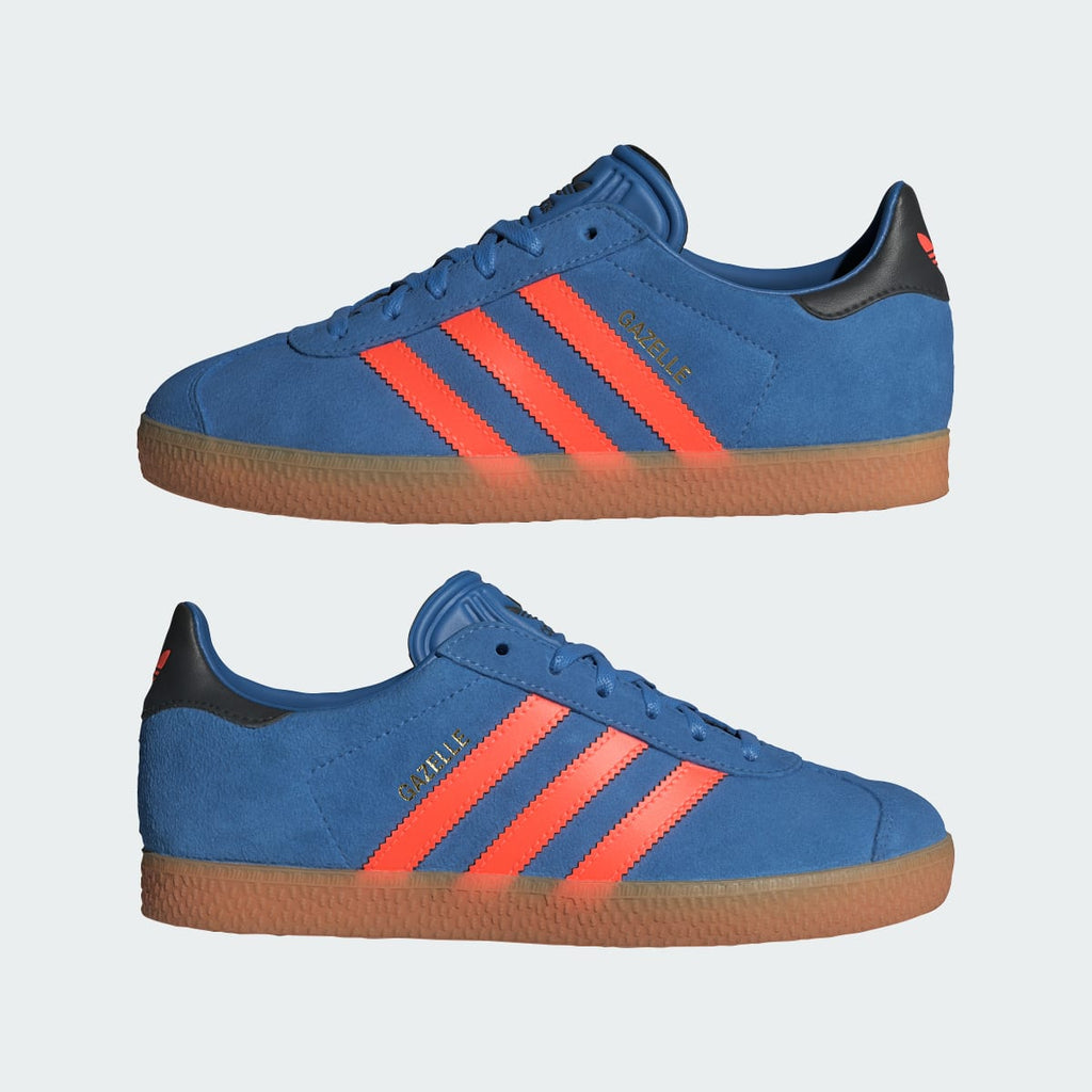 Adidas Kids' Gazelle Shoes Kids - Focus Blue / Solar Orange / Core Black - Image 8