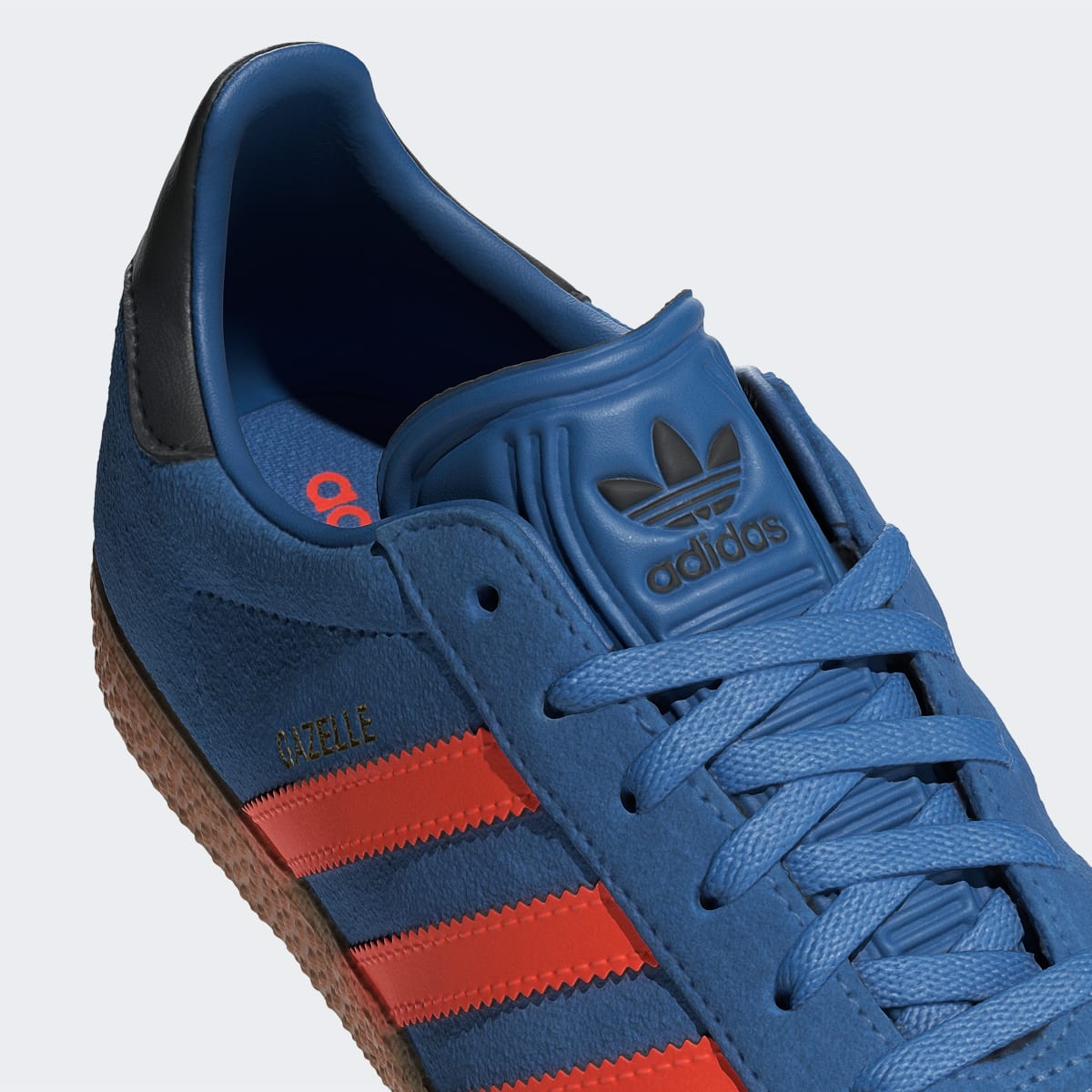 Adidas Kids' Gazelle Shoes Kids - Focus Blue / Solar Orange / Core Black - Image 9