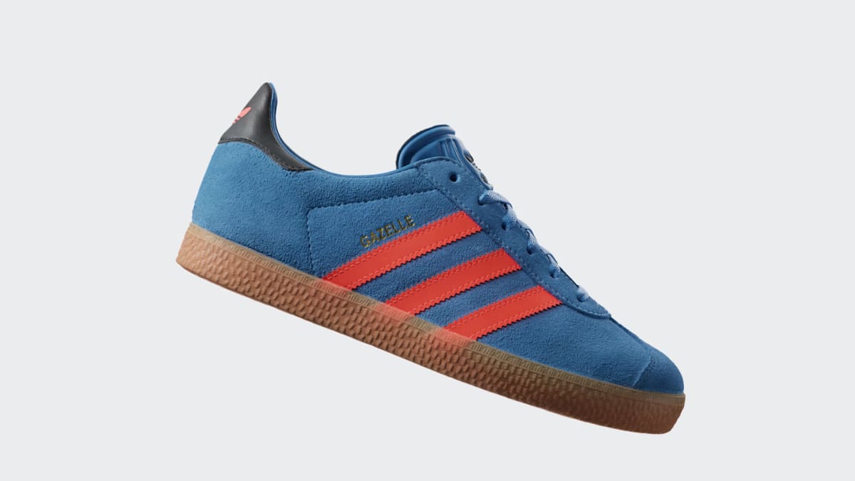 Adidas Kids' Gazelle Shoes Kids - Focus Blue / Solar Orange / Core Black - Image 2