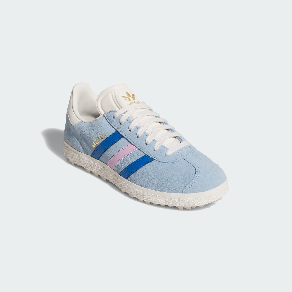 Adidas Women's Gazelle Spikeless Golf Shoes - Clear Sky / Blue Bird / Bliss Lilac - Image 4