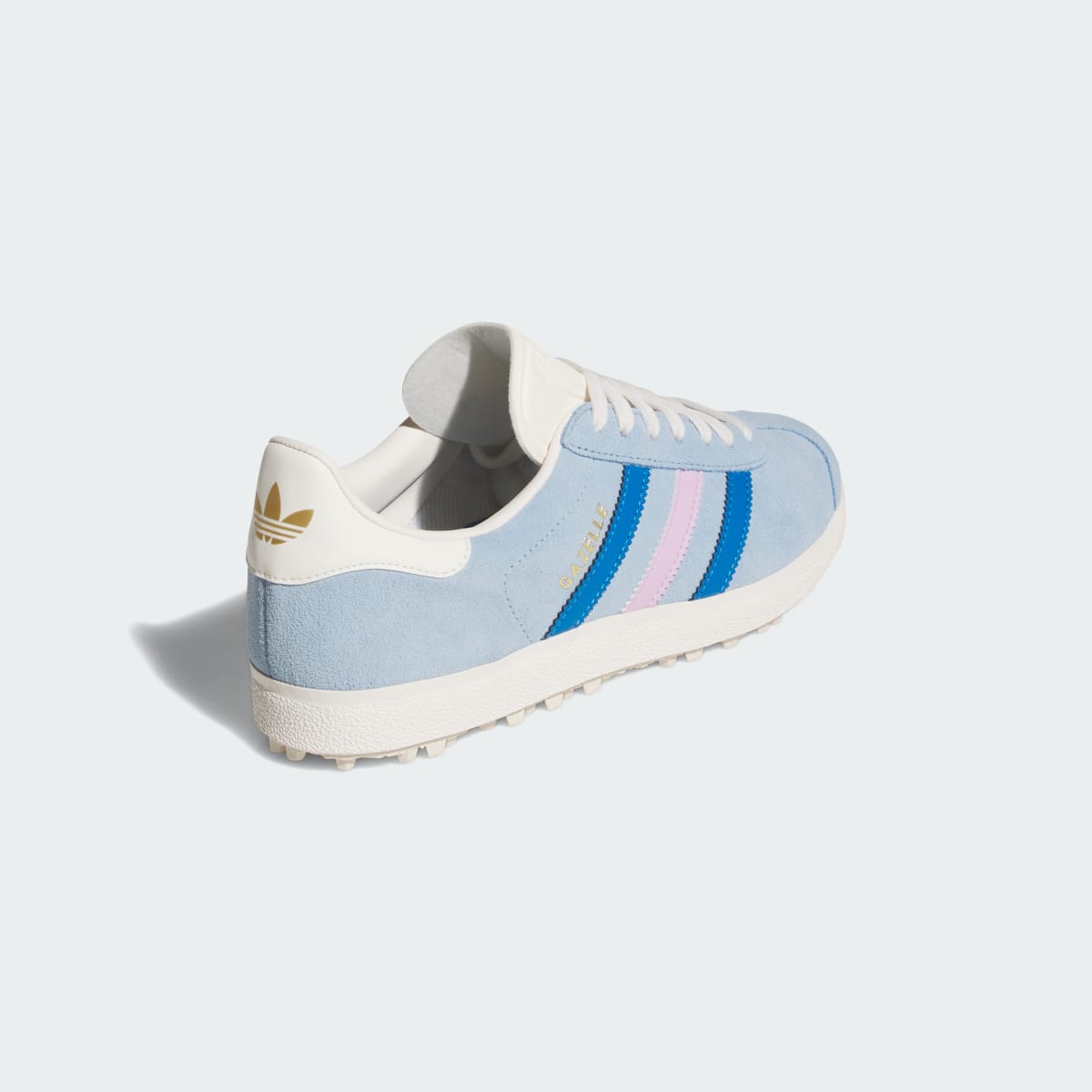 Adidas Women's Gazelle Spikeless Golf Shoes - Clear Sky / Blue Bird / Bliss Lilac - Image 5