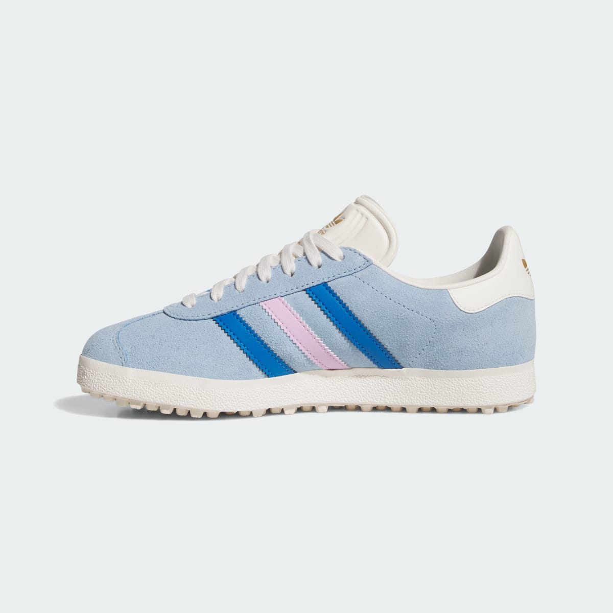 Adidas Women's Gazelle Spikeless Golf Shoes - Clear Sky / Blue Bird / Bliss Lilac - Image 6
