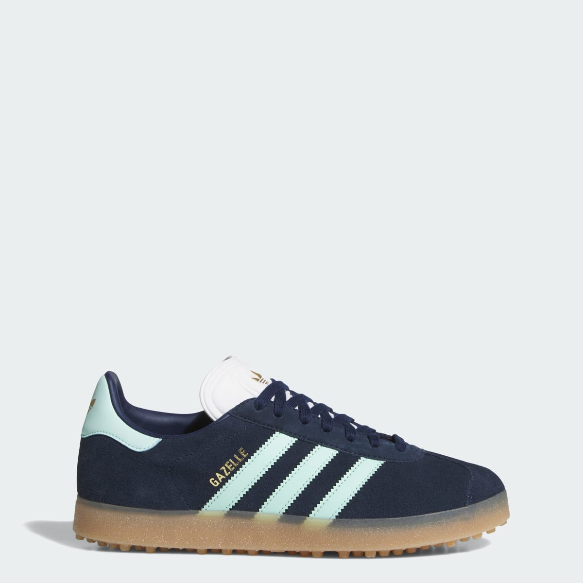 Adidas Men's Gazelle Spikeless Golf Shoes - Night Indigo / Clear Mint / Cloud White - Image 1