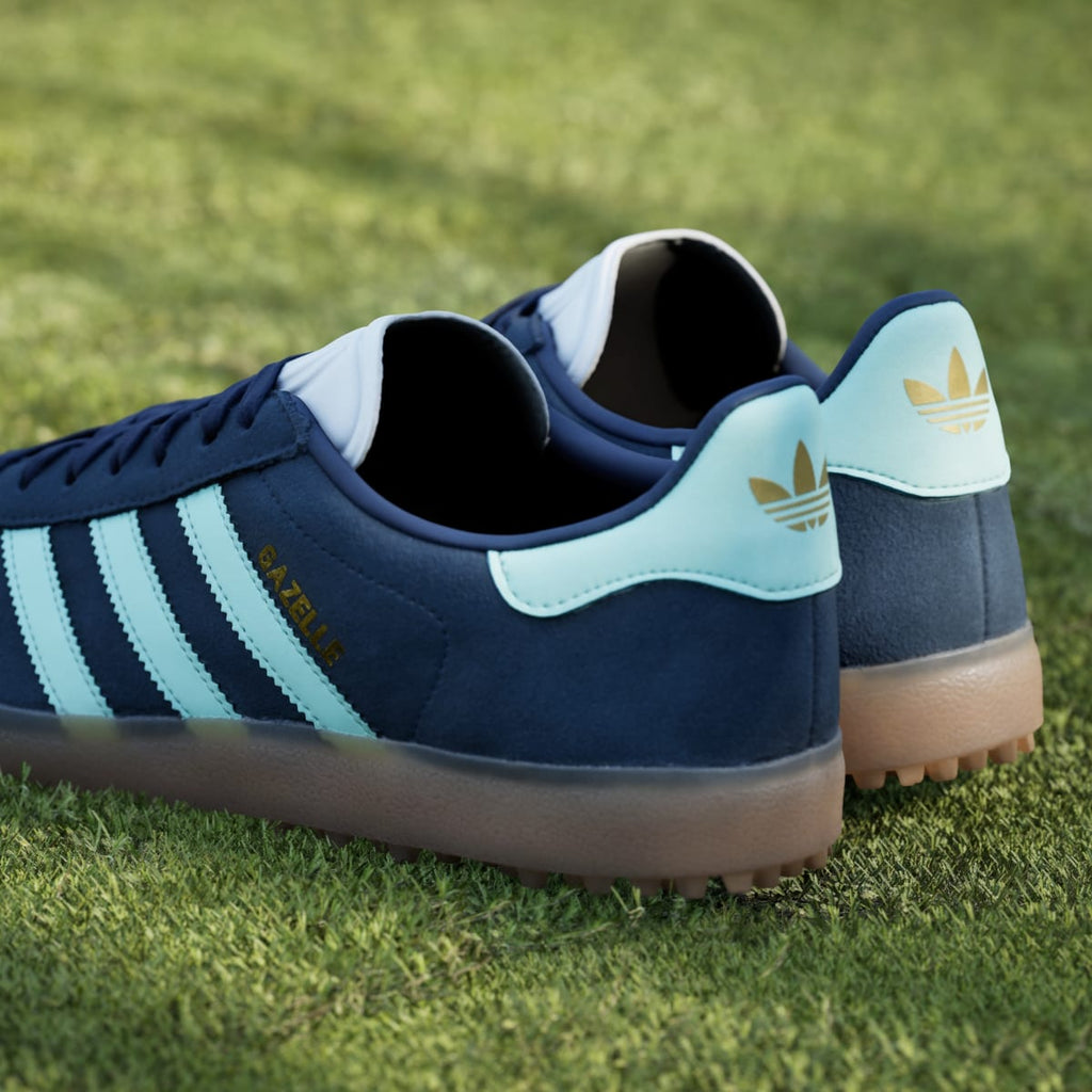 Adidas Men's Gazelle Spikeless Golf Shoes - Night Indigo / Clear Mint / Cloud White - Image 10