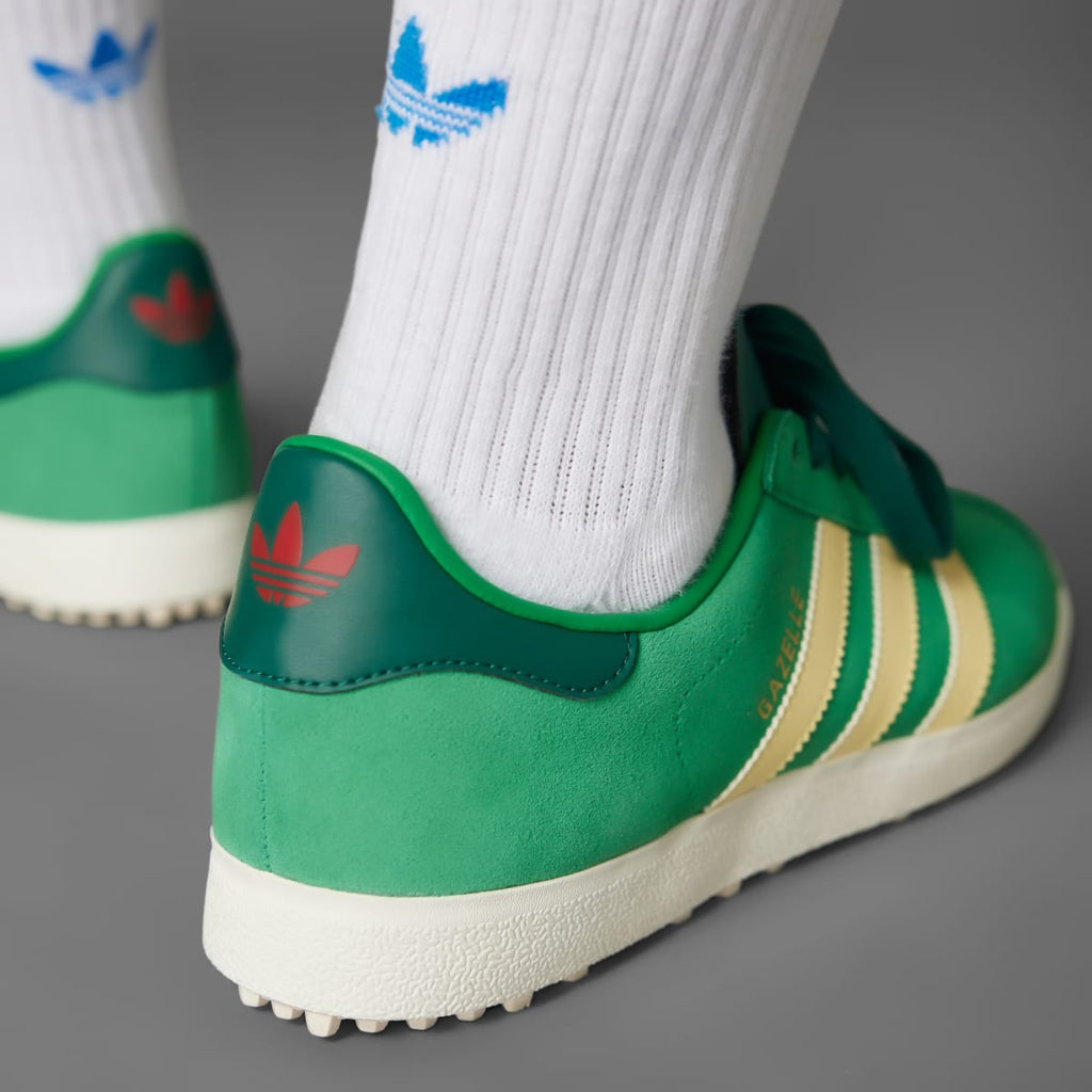 Adidas Men's Gazelle Spikeless Golf Shoes - Green / Almost Yellow / Collegiate Green - Image 11