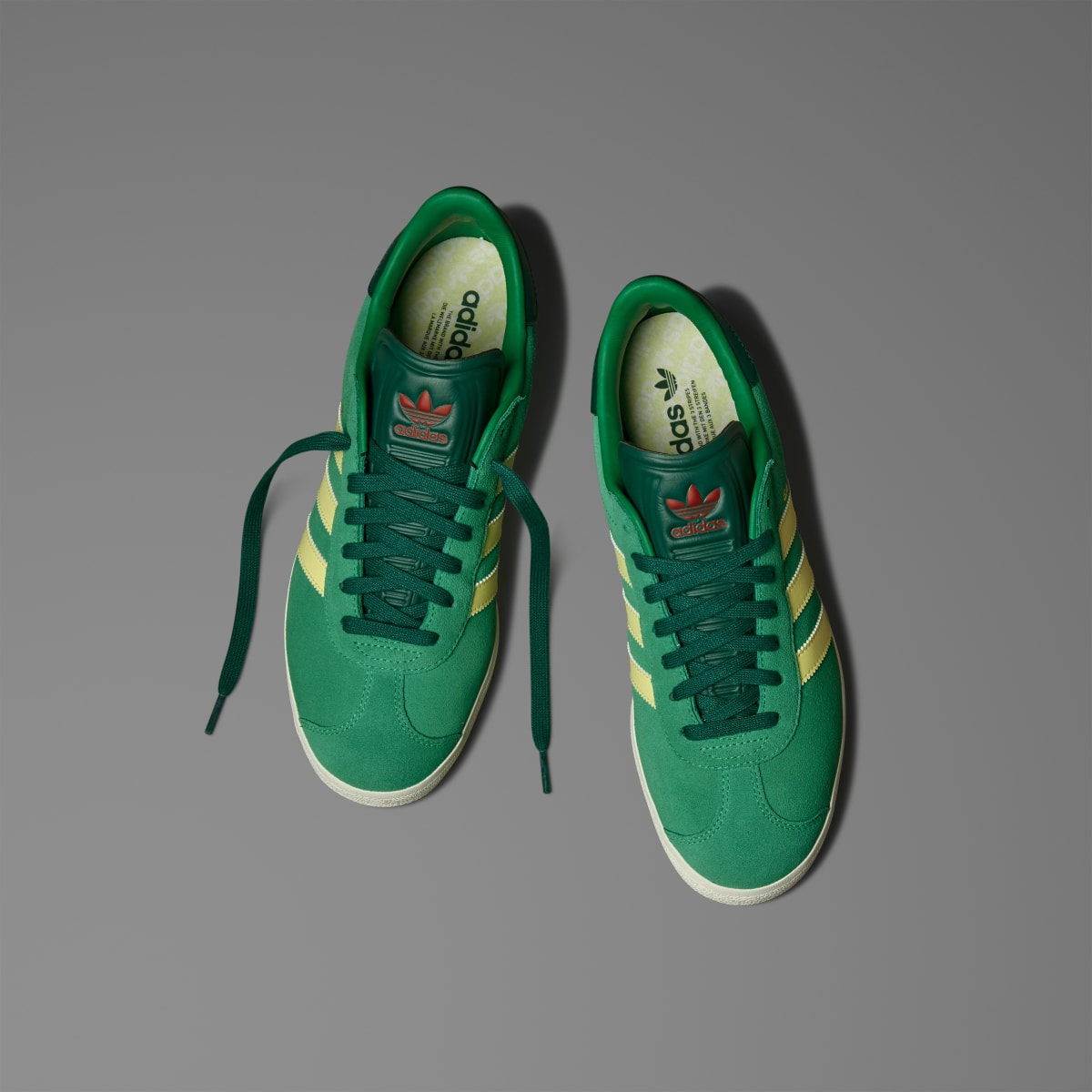Adidas Men's Gazelle Spikeless Golf Shoes - Green / Almost Yellow / Collegiate Green - Image 4