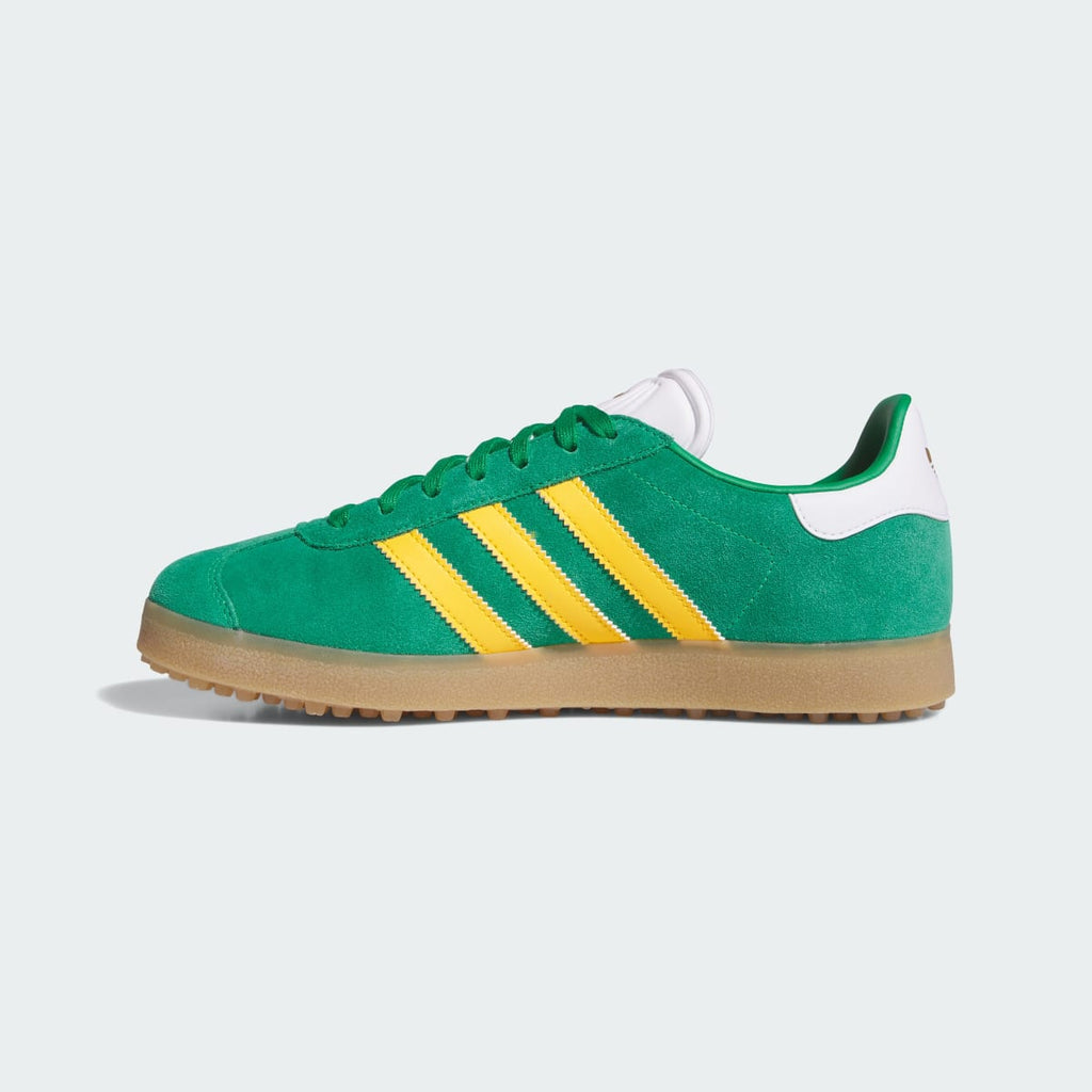 Adidas Men's Gazelle Spikeless Golf Shoes - Green / Crew Yellow / Cloud White - Image 6