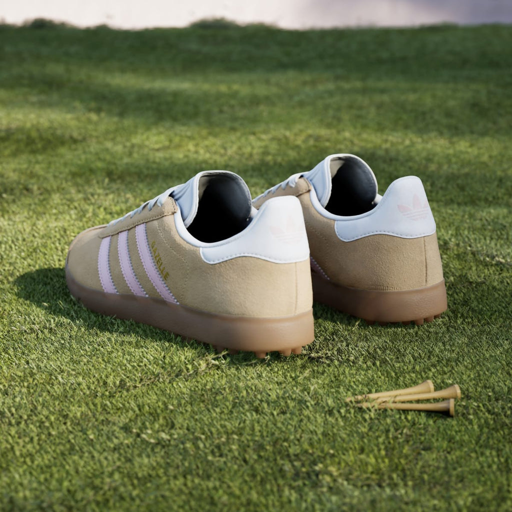 Adidas Women's Gazelle Spikeless Golf Shoes - Ice Tangerine / Clear Pink / Cloud White - Image 6