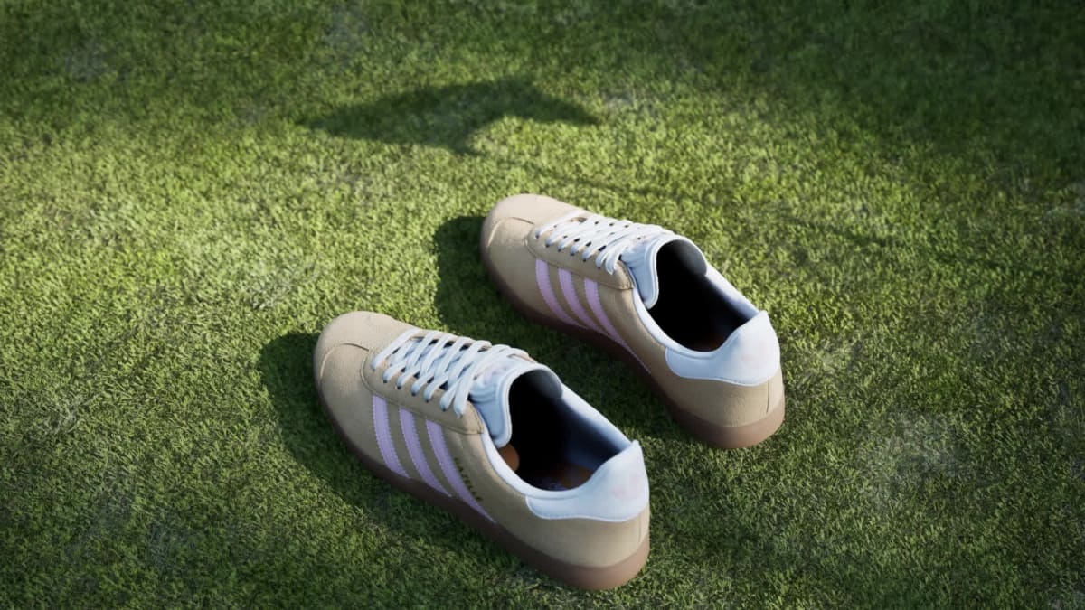 Adidas Women's Gazelle Spikeless Golf Shoes - Ice Tangerine / Clear Pink / Cloud White - Image 2