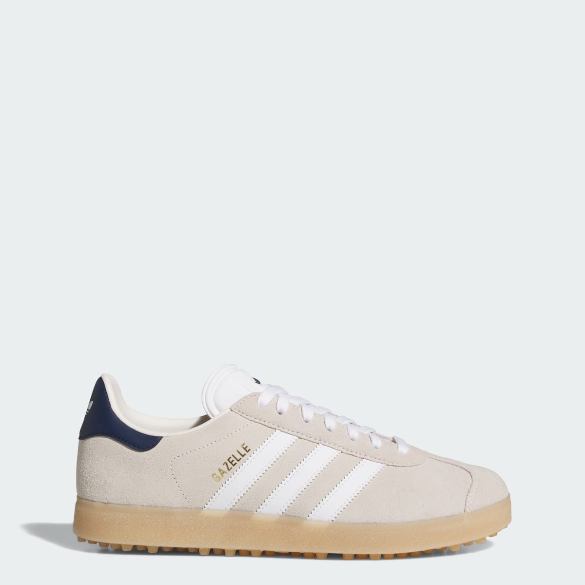 Adidas Men's Gazelle Spikeless Golf Shoes - Chalk White / Cloud White / Night Indigo - Image 1