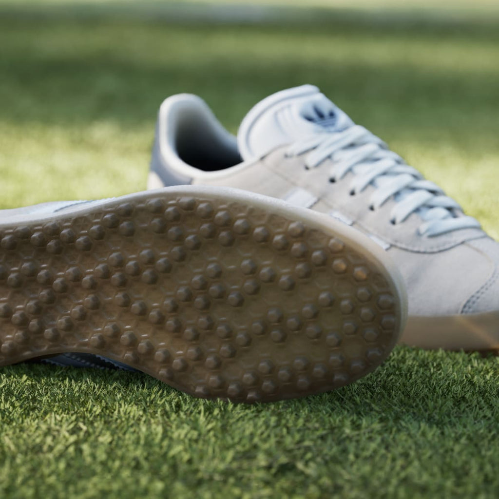 Adidas Men's Gazelle Spikeless Golf Shoes - Chalk White / Cloud White / Night Indigo - Image 9