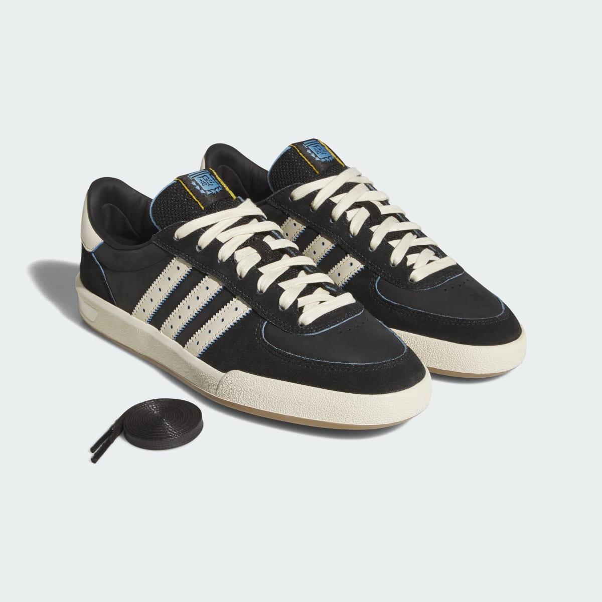 Adidas Men's Glenburn x Argentina x Thrasher Shoes - Core Black / Cream White / Gum - Image 8