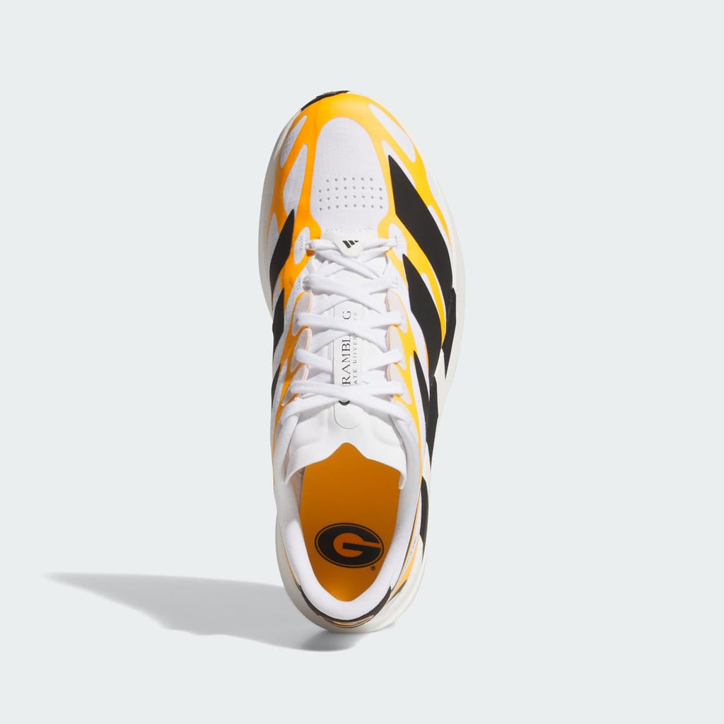 Adidas Women's Grambling State Tigers Adizero EVO SL EXO Shoes - Cloud White / Team Colleg Gold / Core Black - Image 2