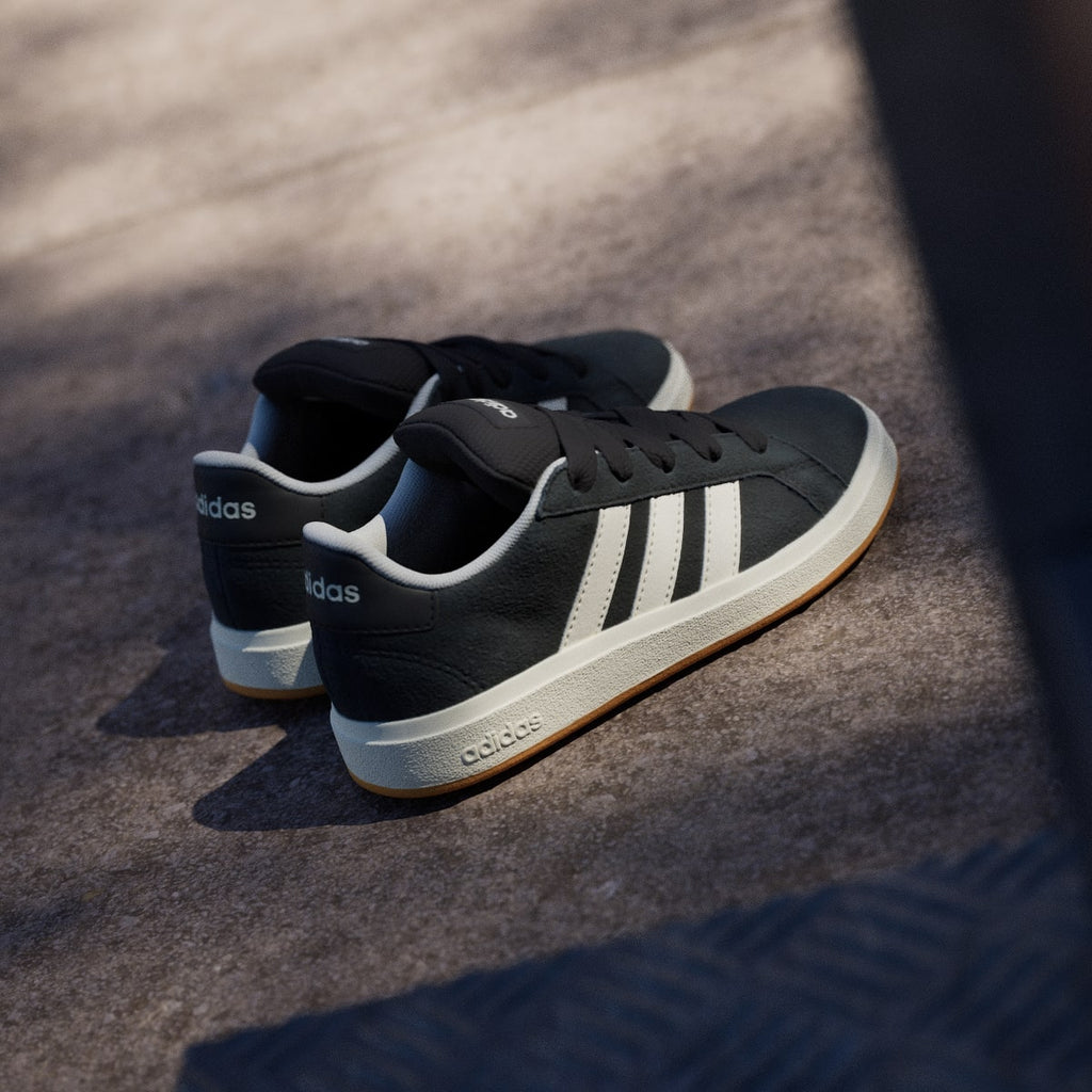Adidas Kids' Grand Court 00s Shoes Kids - Core Black / Off White / Gum - Image 6