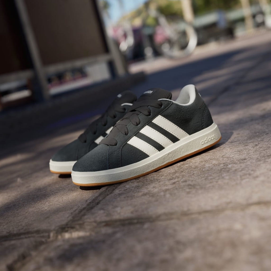 Adidas Kids' Grand Court 00s Shoes Kids - Core Black / Off White / Gum - Image 8