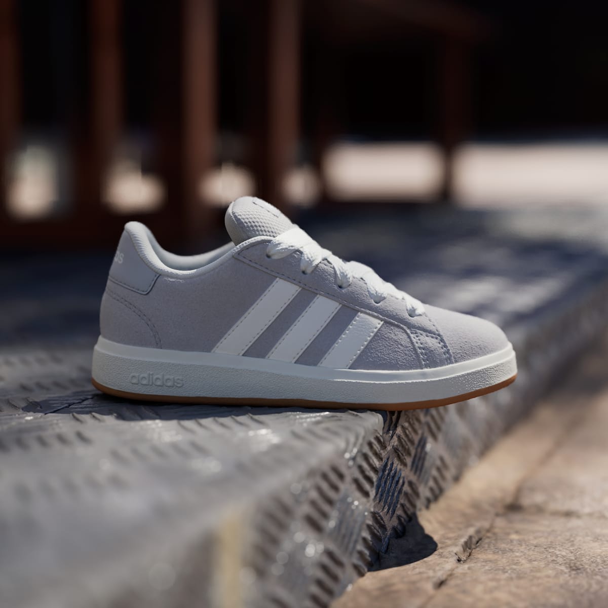 Adidas Kids' Grand Court 00s Shoes Kids - Grey Two / Off White / Gum - Image 3