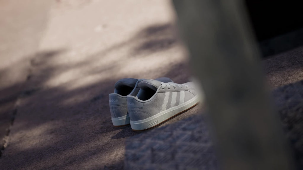 Adidas Kids' Grand Court 00s Shoes Kids - Grey Two / Off White / Gum - Image 2