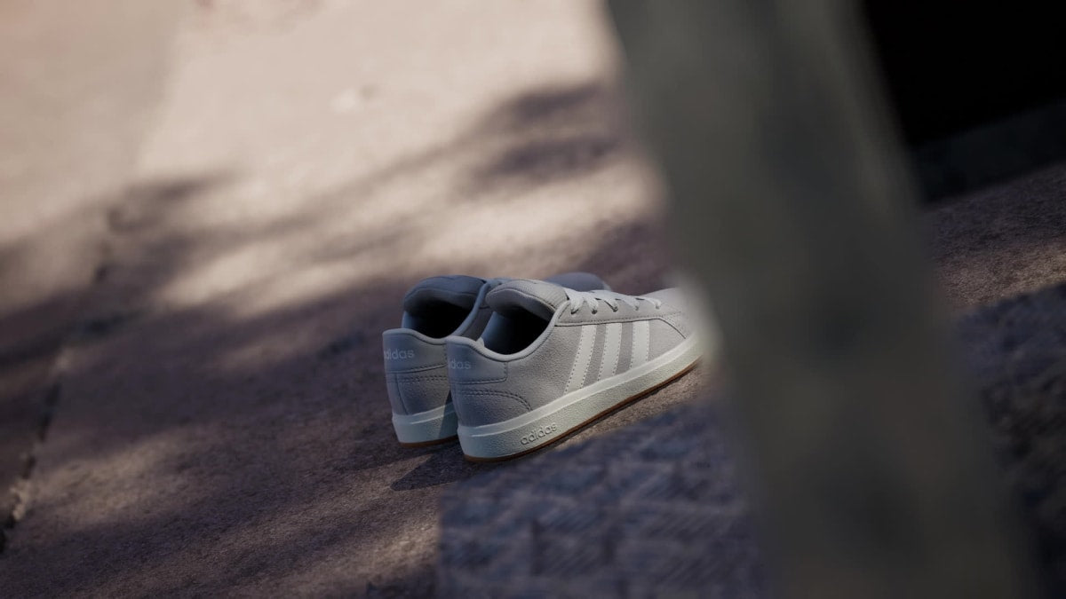 Adidas Kids' Grand Court 00s Shoes Kids - Grey Two / Off White / Gum - Image 2
