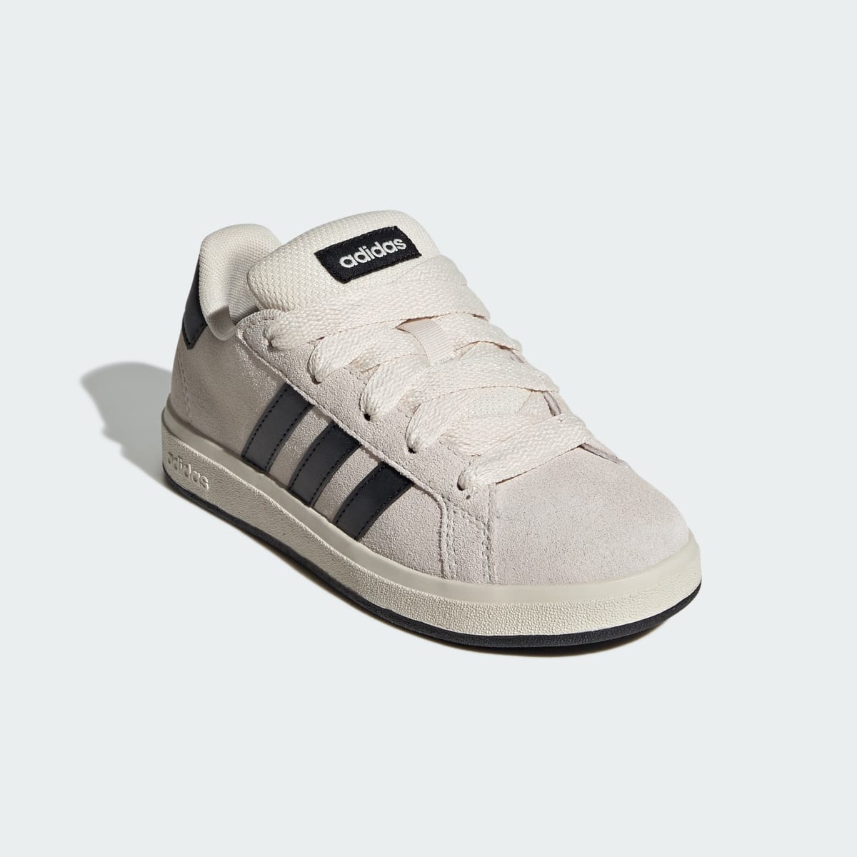 Adidas Kids' Grand Court 00s Shoes Kids - Wonder White / Core Black / Cloud White - Image 4