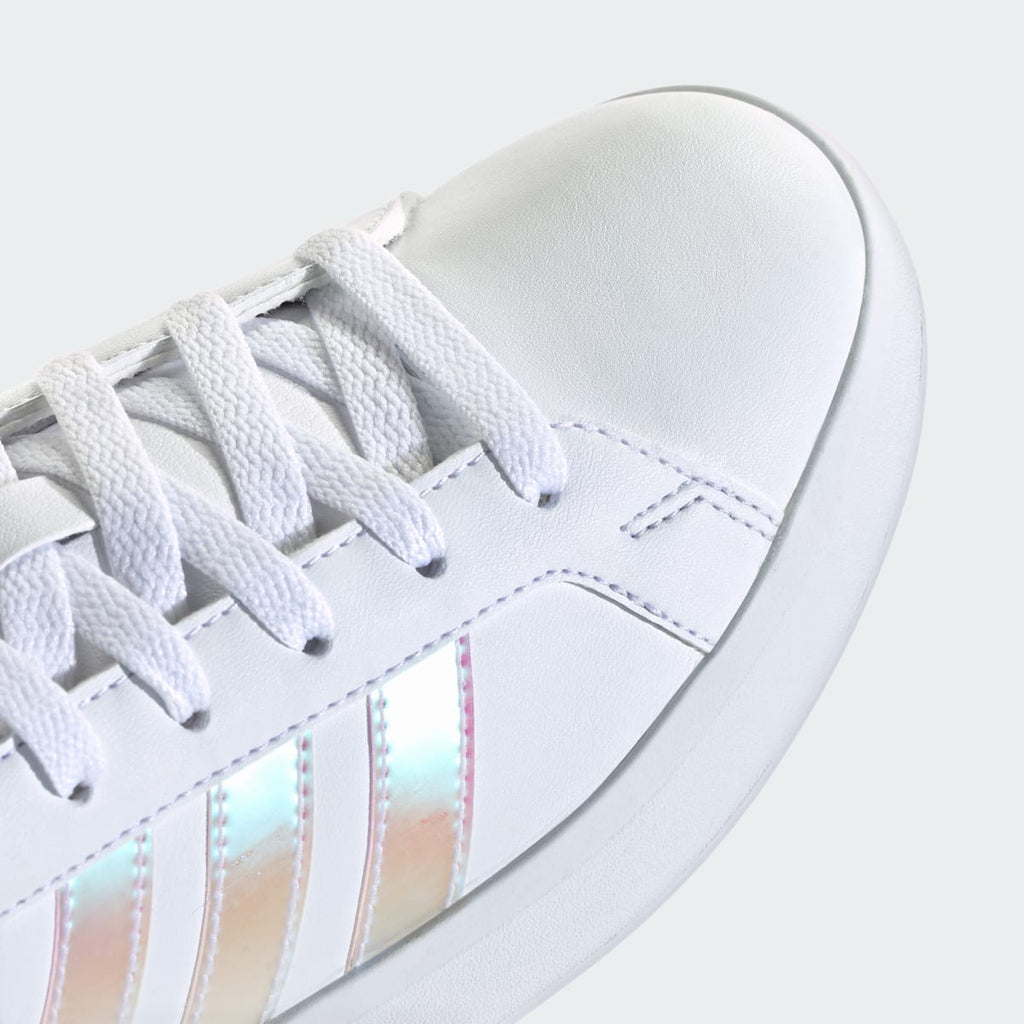 Adidas Kids' Grand Court 3.0 Shoes Junior - Cloud White / Iridescent / Almost Pink - Image 9