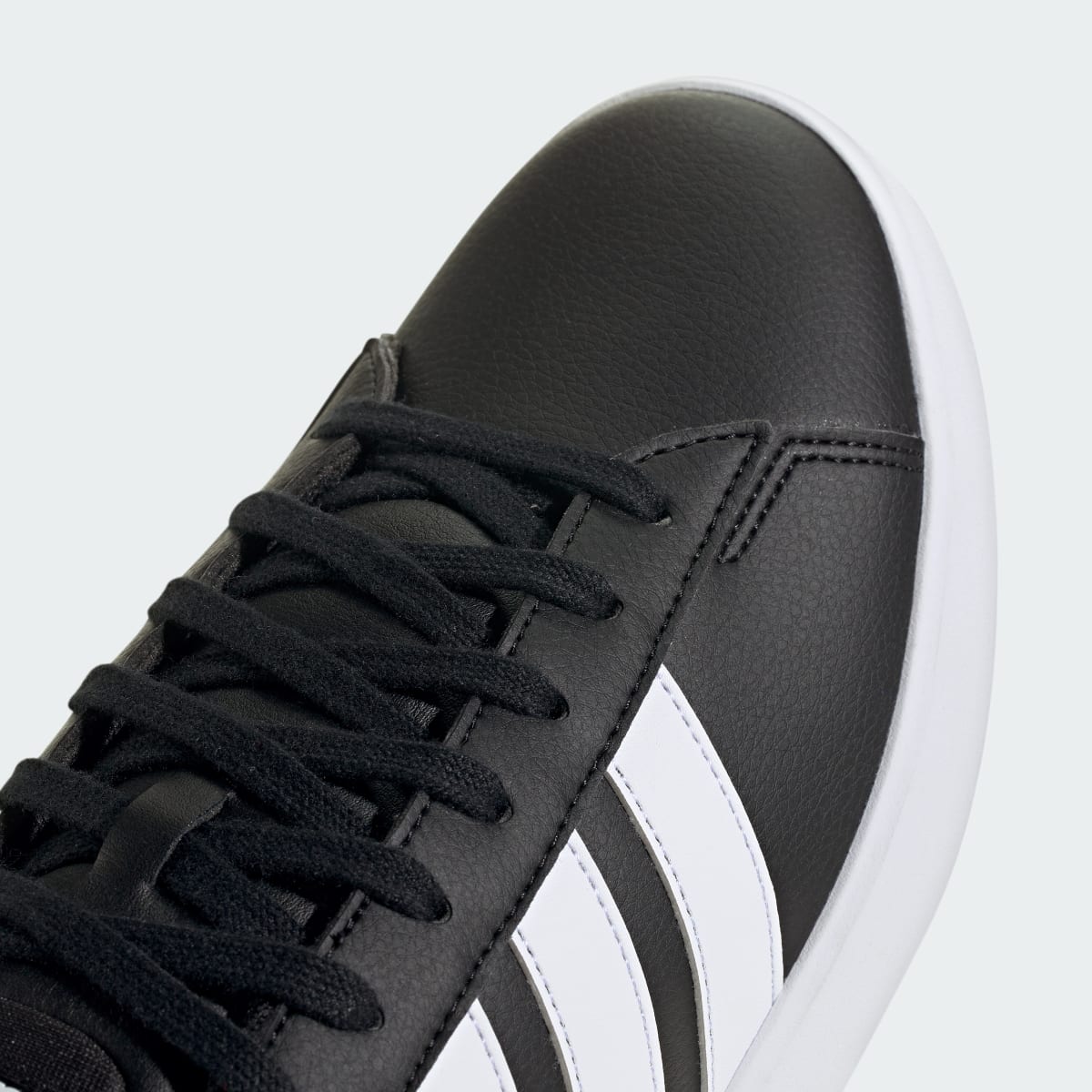 Adidas Men's Grand Court Shoes - Core Black / Cloud White / Cloud White - Image 7