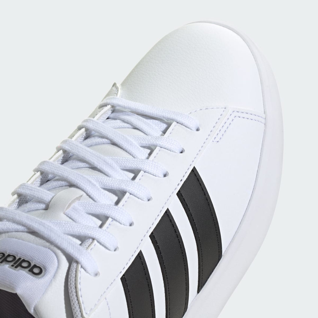 Adidas Men's Grand Court Shoes - Cloud White / Core Black / Cloud White - Image 7