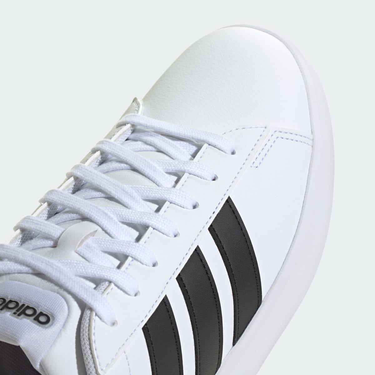 Adidas Men's Grand Court Shoes - Cloud White / Core Black / Cloud White - Image 7