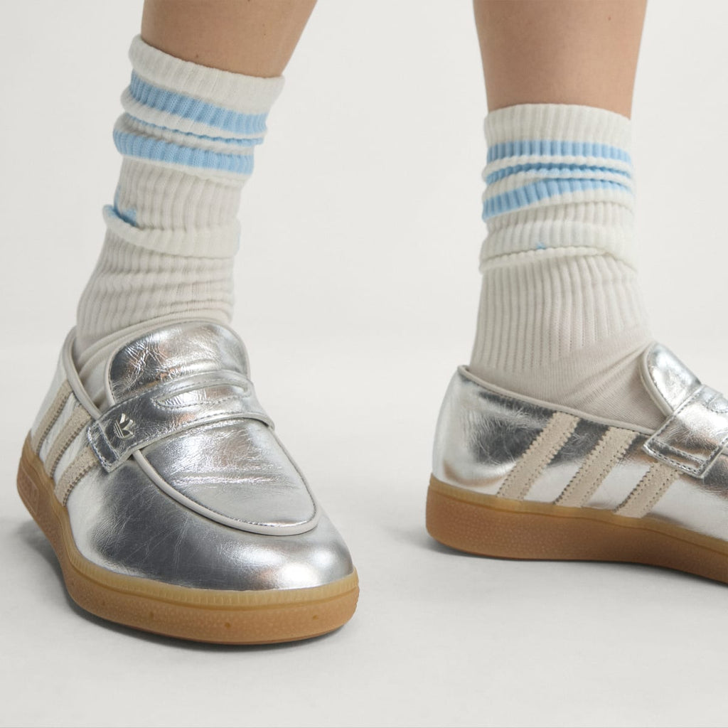 Adidas Women's HANDBALL SPEZIAL LOAFER SHOES - Silver Metallic / Off White / Grey One - Image 5