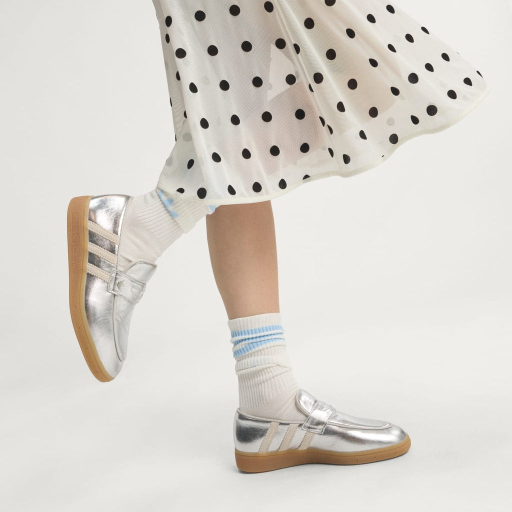 Adidas Women's HANDBALL SPEZIAL LOAFER SHOES - Silver Metallic / Off White / Grey One - Image 7