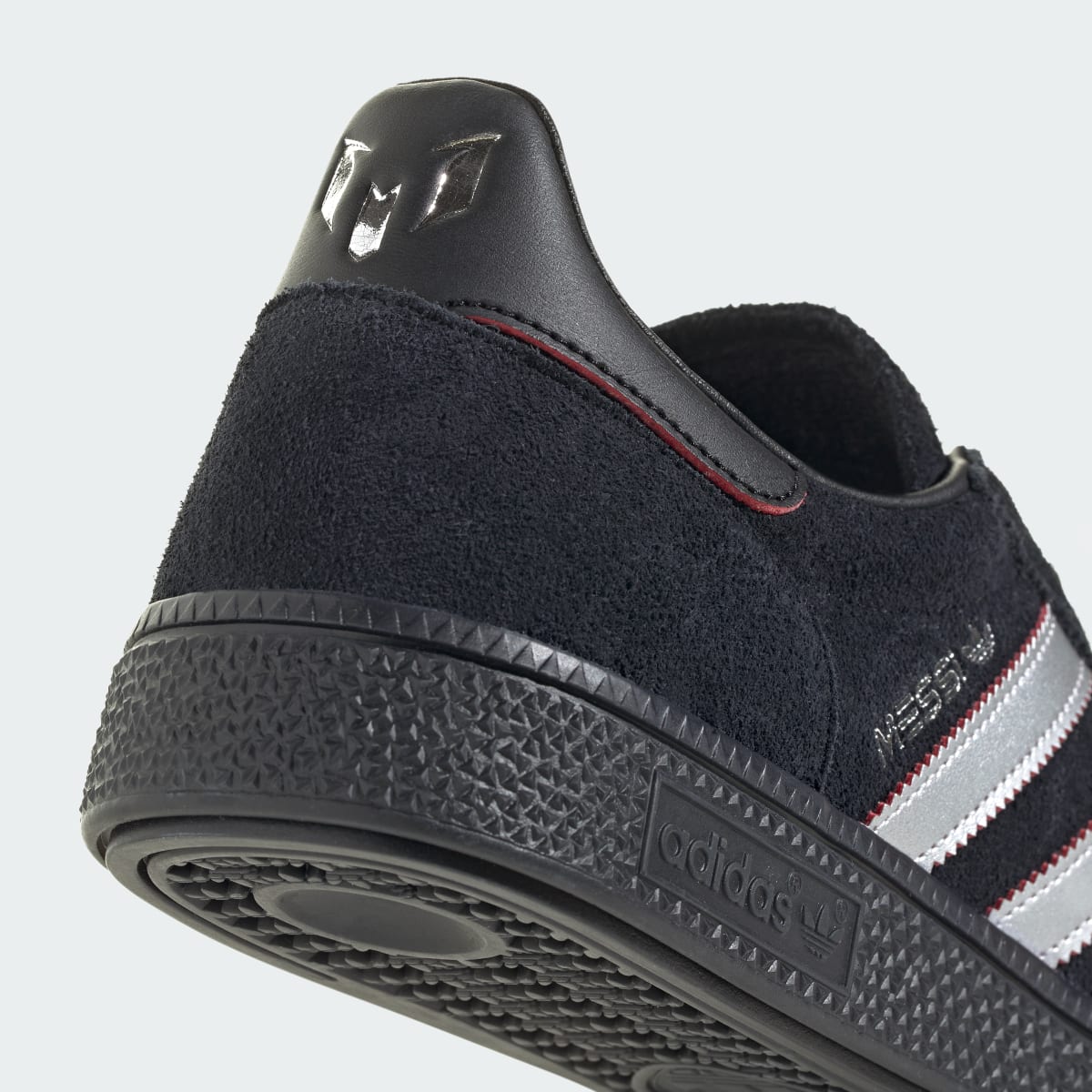 Adidas Men's HANDBALL SPEZIAL MESSI Shoes - Core Black / Silver Metallic / Pure Ruby - Image 10