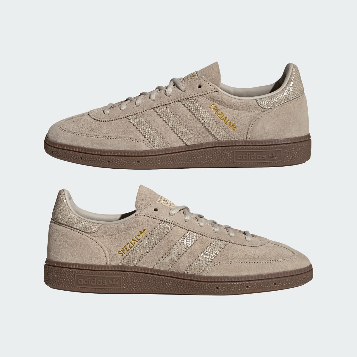 Adidas Men's HANDBALL SPEZIAL SHOES - Khaki Three / Khaki Three / Beige - Image 8