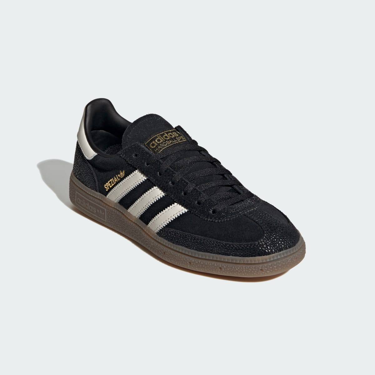 Adidas Women's HANDBALL SPEZIAL SHOES - Core Black / Cloud White / Gold Metallic - Image 4