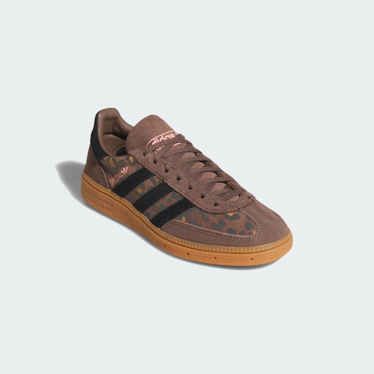 Adidas Kids' HANDBALL SPEZIAL SHOES - Earth Strata / Core Black / Glow Pink - Image 4