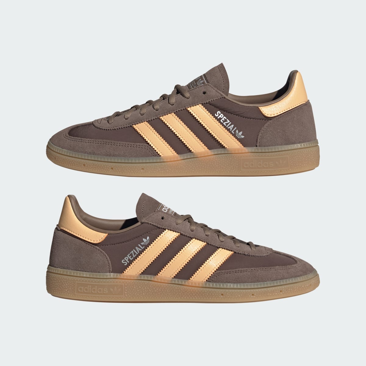 Adidas Men's HANDBALL SPEZIAL SHOES - Earth Strata / Pulse Amber / Gum - Image 7