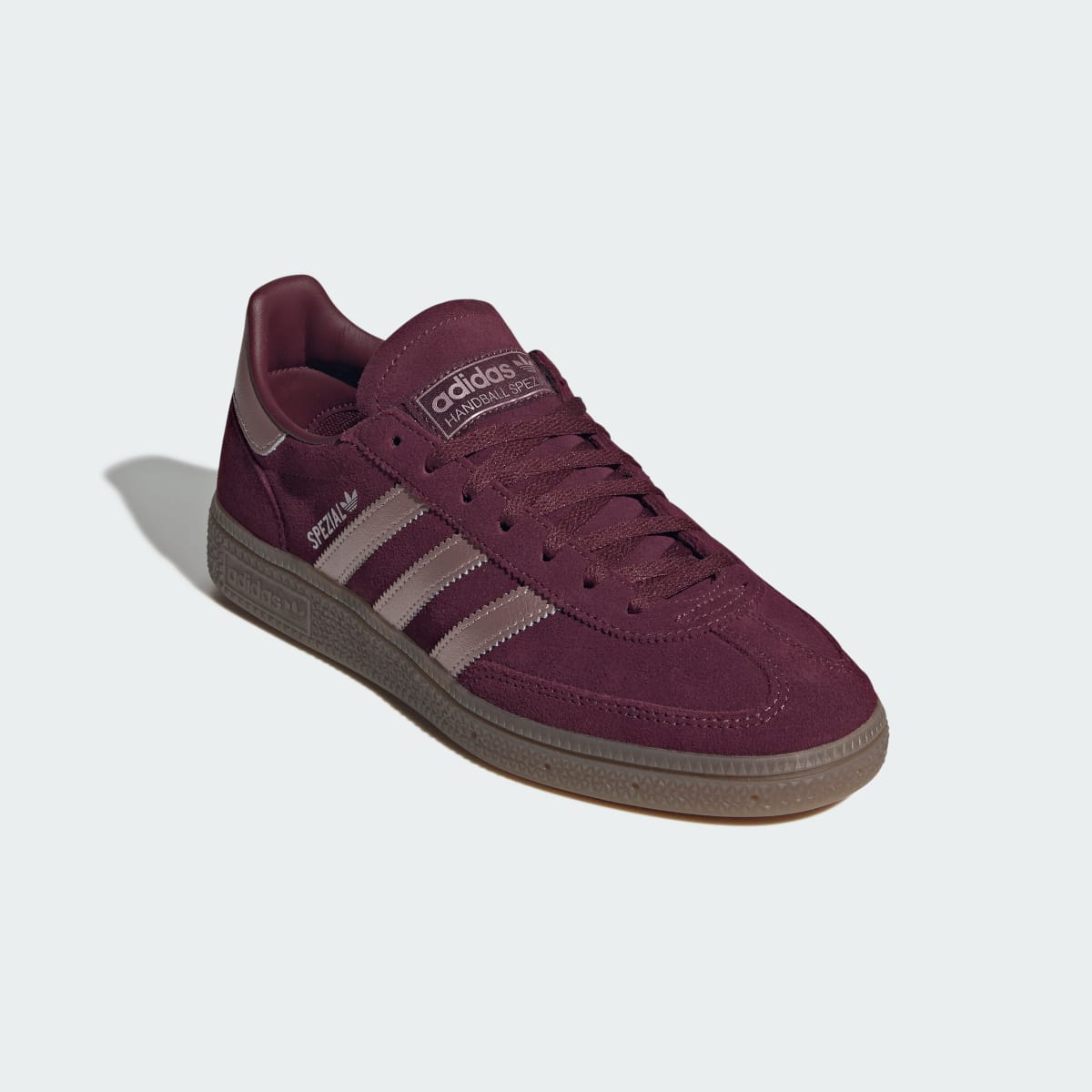 Adidas Women's HANDBALL SPEZIAL SHOES - Maroon / Grey / Gum - Image 4