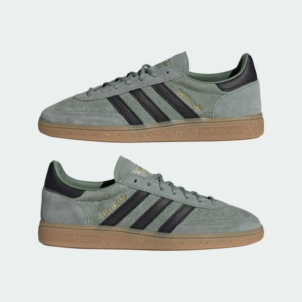 Adidas Men's HANDBALL SPEZIAL SHOES - Silver Green / Core Black / Gum - Image 7