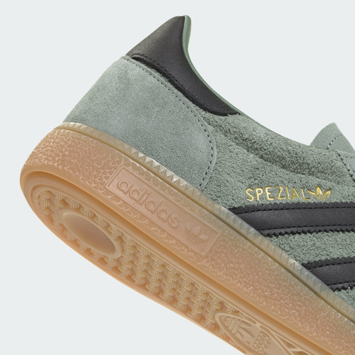 Adidas Men's HANDBALL SPEZIAL SHOES - Silver Green / Core Black / Gum - Image 8