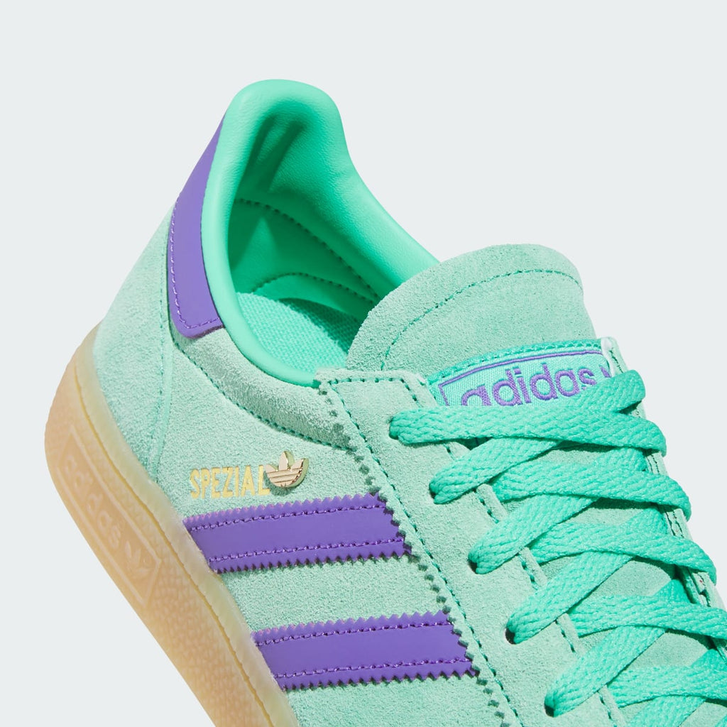 Adidas Women's HANDBALL SPEZIAL SHOES - Hi-Res Green / Purple Rush / Gold Metallic - Image 8