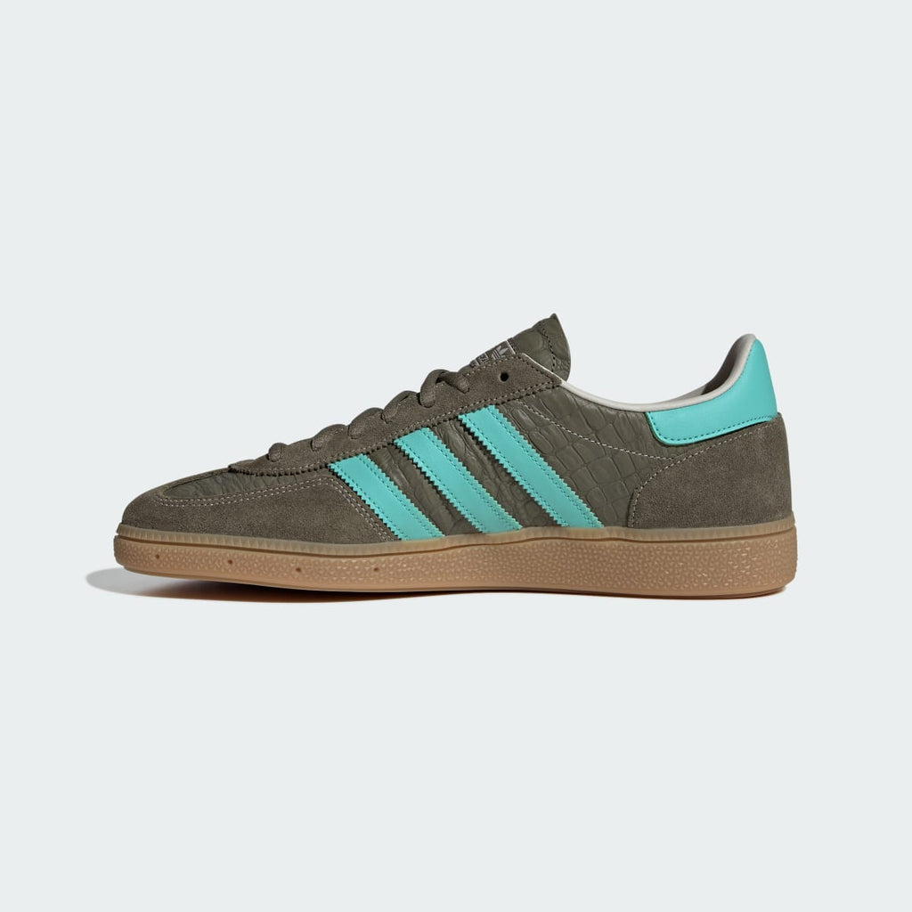 Adidas Men's HANDBALL SPEZIAL SHOES - Olive Strata / Acid Mint / Gum - Image 7